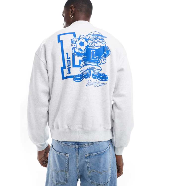 Cotton On box fit crewneck with London graphic in gray | ASOS