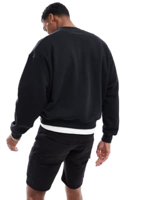 COTTON:ON COTTON ON BOX FIT GRAPHIC CREW NECK SWEATER WITH DESERT DUSK PRINT 