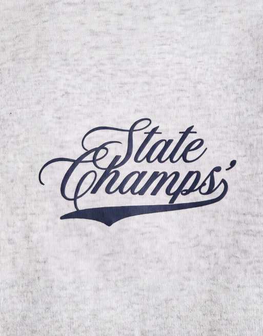 Cotton On box fit graphic hoodie in grey marle , 8 of 9