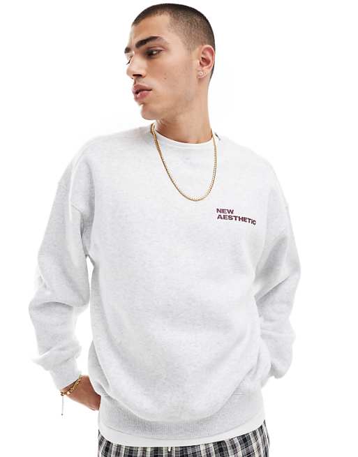 Oak Neck Top in Grey Marle Oak Neck Top in Grey Marle