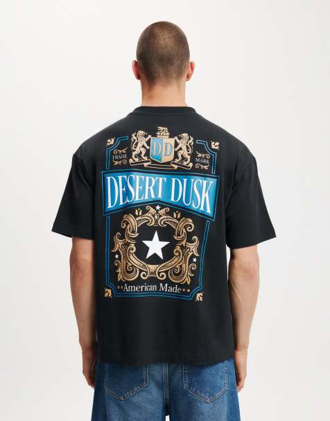Cotton On Box fit graphic t-shirt in black - view 1