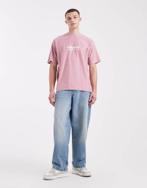 Cotton On box fit graphic t-shirt in chalk pink, 2 of 5