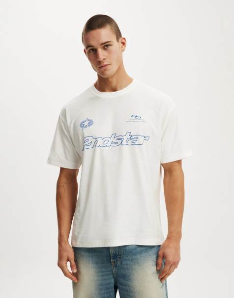 Cotton On Box fit graphic t-shirt in white