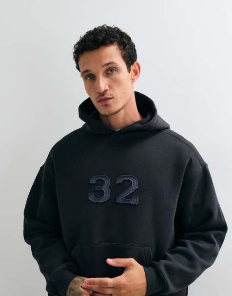 Cotton On box fit hoodie in black - view 1