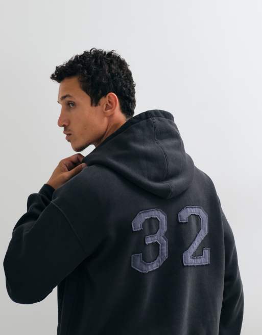 Cotton On box fit hoodie in black, 4 of 5