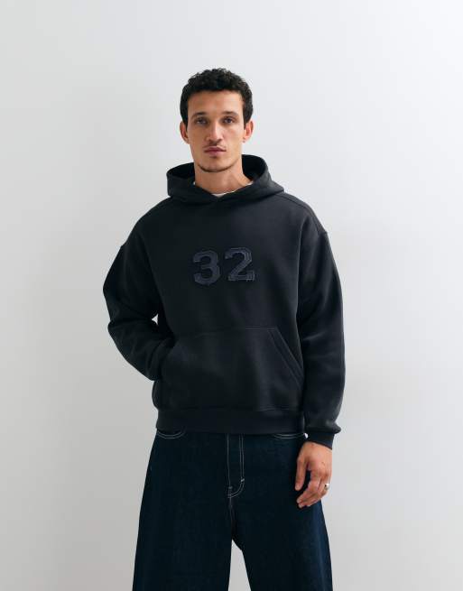 Cotton On box fit hoodie in black, 5 of 5