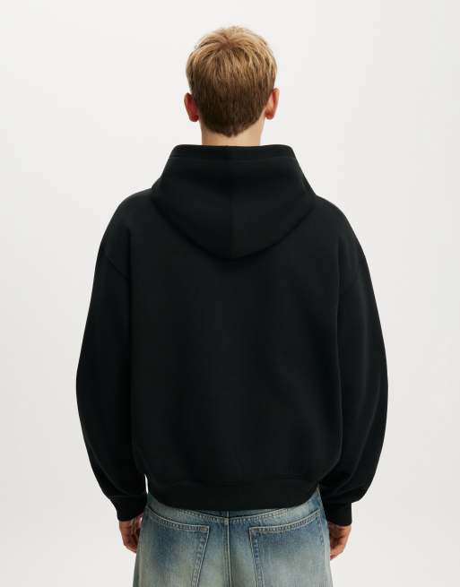 Cotton On Box fit hoodie in black, 4 of 4