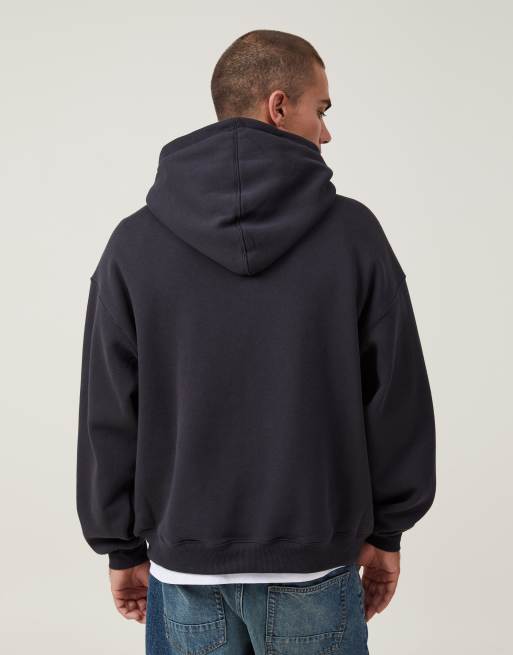 Cotton On Box fit hoodie in black, 3 of 4