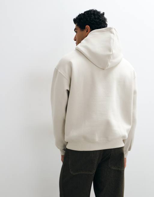Cotton On box fit hoodie in bone, 5 of 5