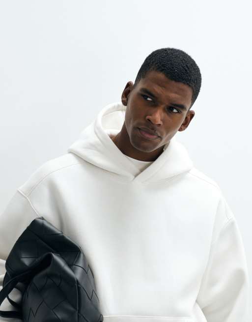 Cotton On box fit hoodie in chalk white, 4 of 5
