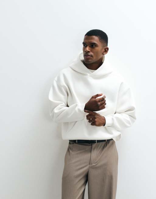 Cotton On box fit hoodie in chalk white, 5 of 5