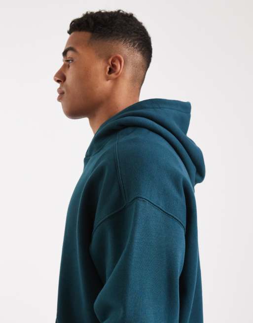 Cotton On box fit hoodie in deep sea teal, 4 of 5