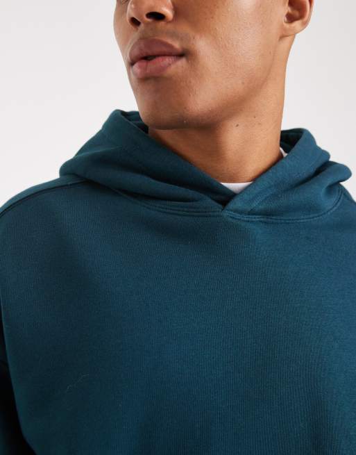 Cotton On box fit hoodie in deep sea teal, 5 of 5