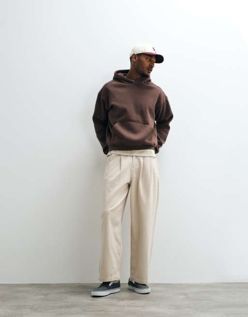 Cotton On box fit hoodie in espresso, 2 of 5