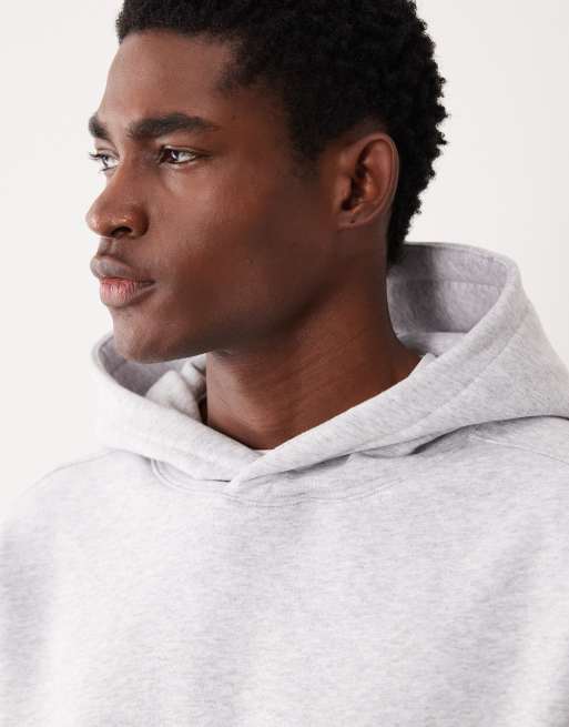 Cotton On box fit hoodie in grey marle, 3 of 5