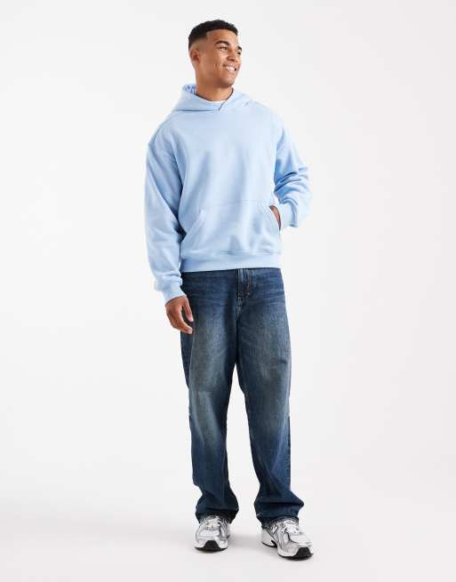 Cotton On box fit hoodie in pearl blue, 2 of 5
