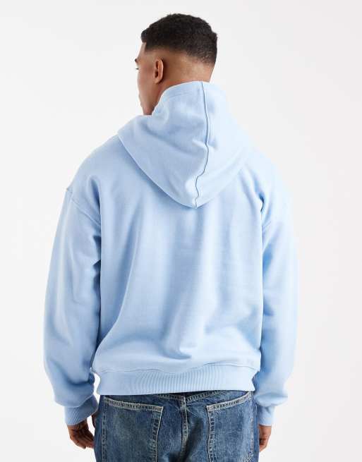 Cotton On box fit hoodie in pearl blue, 3 of 5