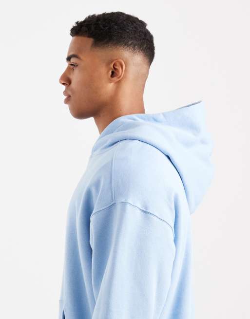 Cotton On box fit hoodie in pearl blue, 4 of 5
