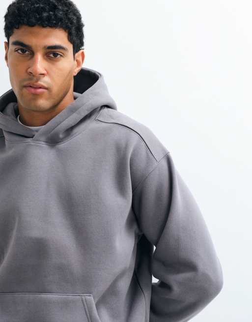 Cotton On box fit hoodie in slate stone, 4 of 10
