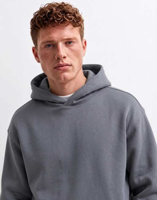 Cotton On box fit hoodie in slate stone, 9 of 10