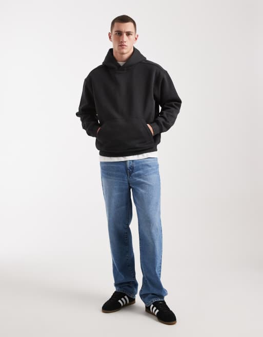 Cotton On box fit hoodie in washed black, 2 of 5