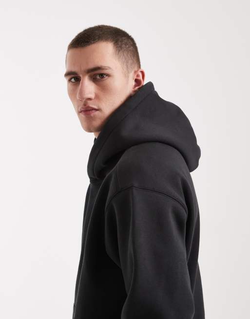Cotton On box fit hoodie in washed black, 4 of 5