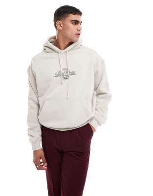COTTON:ON COTTON ON BOX FIT HOODIE WITH BLANK CHEQUE GRAPHIC 