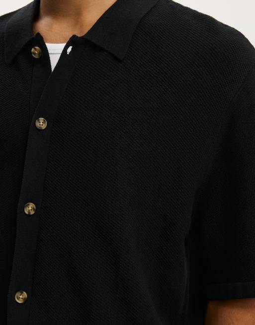 Cotton On Box fit knit shirt in black, 2 of 4