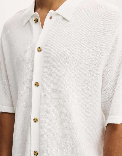 Cotton On Box fit knit shirt in white, 2 of 4