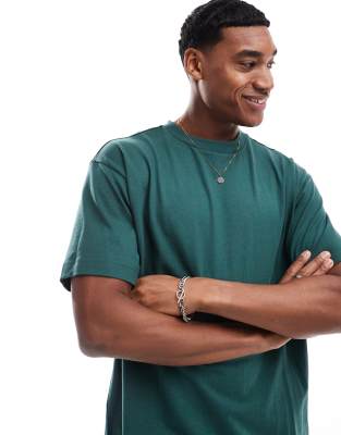 Cotton:On Cotton On box fit plain t-shirt in pine needle green