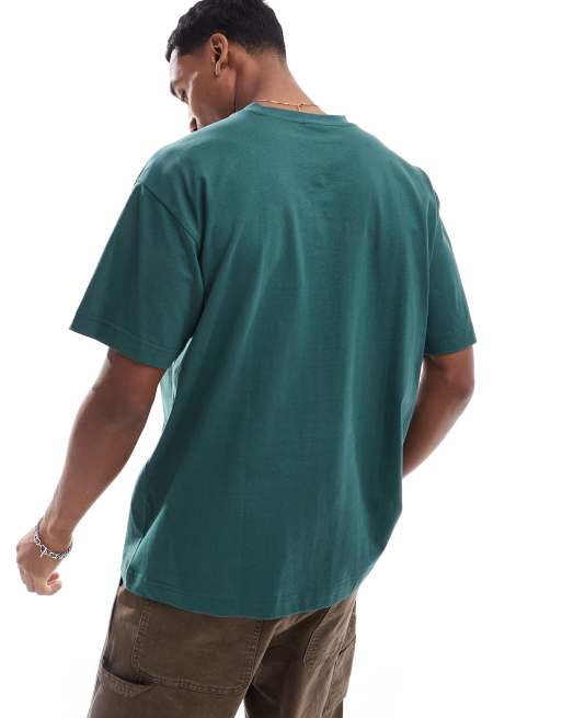 Cotton On box fit plain t-shirt in pine needle green, 2 of 4