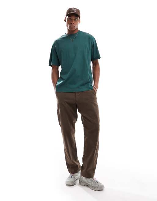 Cotton On box fit plain t-shirt in pine needle green, 3 of 4