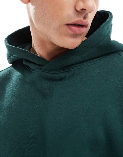 Cotton On box fit pullover hoodie in pine green