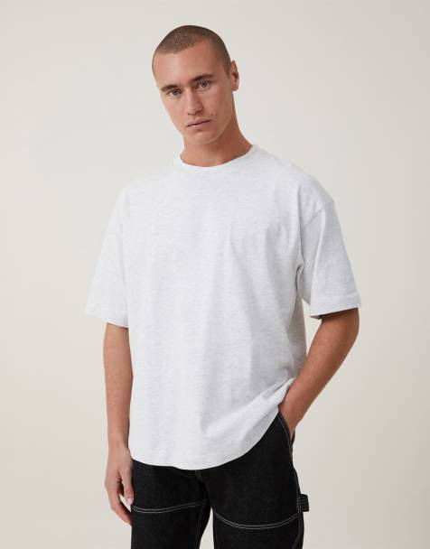 Cotton On Box fit scooped hem t-shirt in off-white - IVORY - view 1