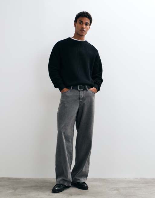 Cotton On box fit strik med rund hals i sort, 4 af 5