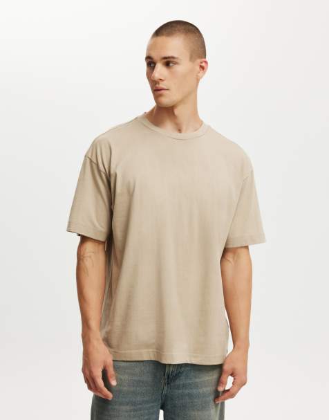 Cotton On Box fit t-shirt in beige - view 1