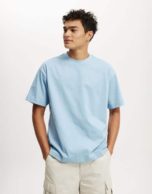 Cotton On Box fit t-shirt in blue - MBLUE