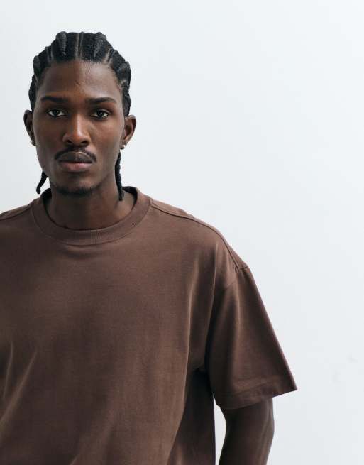 Cotton On box fit t-shirt in espresso, 4 of 5