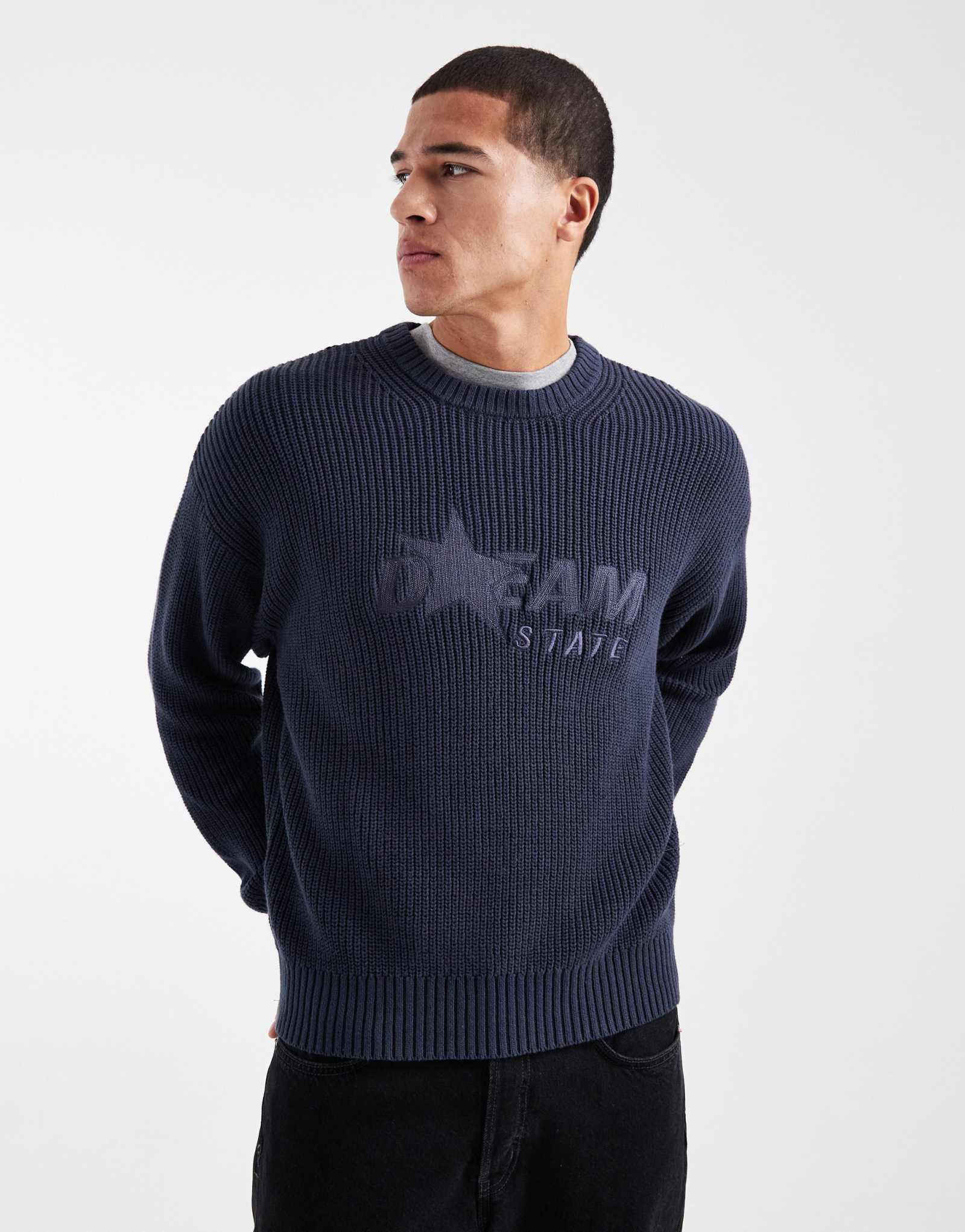 Футболка из хлопка в обтяжку цвета индиго