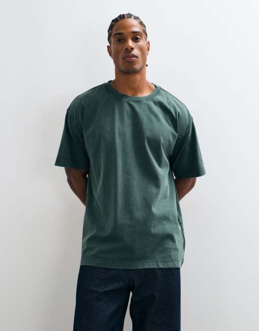 Cotton On Box-Fit-T-Shirt in Kiefernnadelgrün, 2 von 5