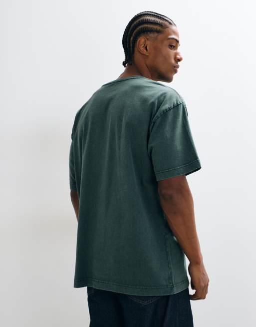 Cotton On box fit t-shirt in pine needle green, 5 of 5