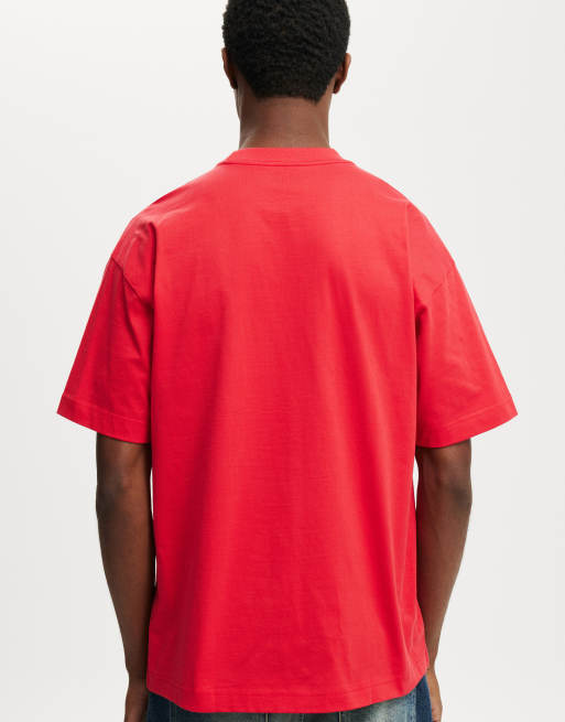 Cotton On Box fit t-shirt in race red , 2 of 4