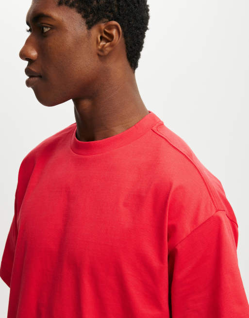 Cotton On Box fit t-shirt in race red , 3 of 4
