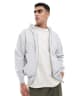 Cotton On box fit zip up hoodie in gray heather | ASOS