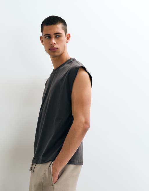 Cotton On boxig t-shirt i oversize-passform i blekt skiffergrå, 4 av 5