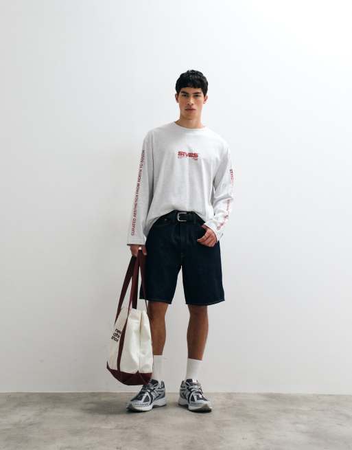 Cotton On boxy fit graphic long sleeve t-shirt in chalk white, 3 of 5