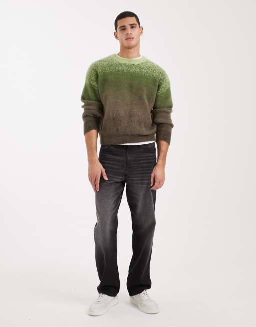 Cotton On boxy fit jumper in green ombre, 2 of 5