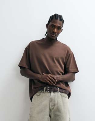 Cotton On Boxy Fit T-shirt In Brown