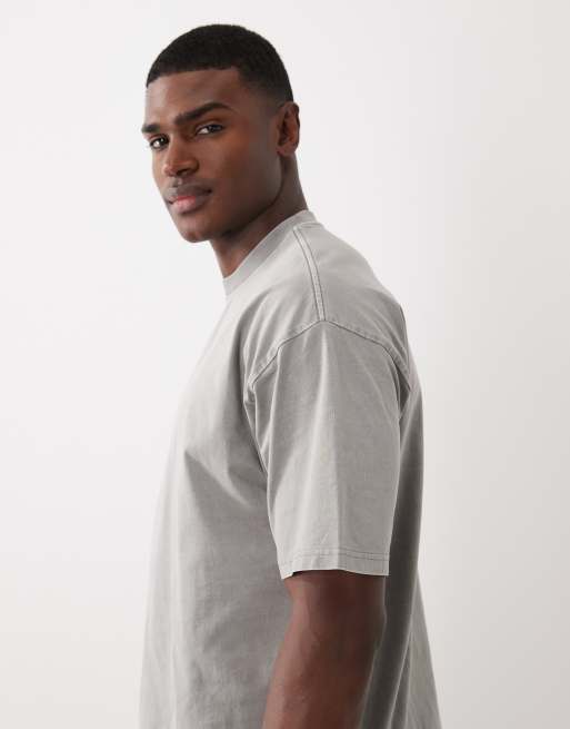 Cotton On – Boxy-Fit-T-Shirt in Schieferstein, 3 von 5