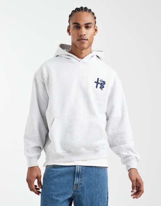 Cotton On - Boxy hoodie met Alfa Romeo-print in wit, 3 van 5